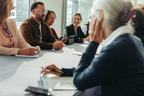 trustee meeting around a table