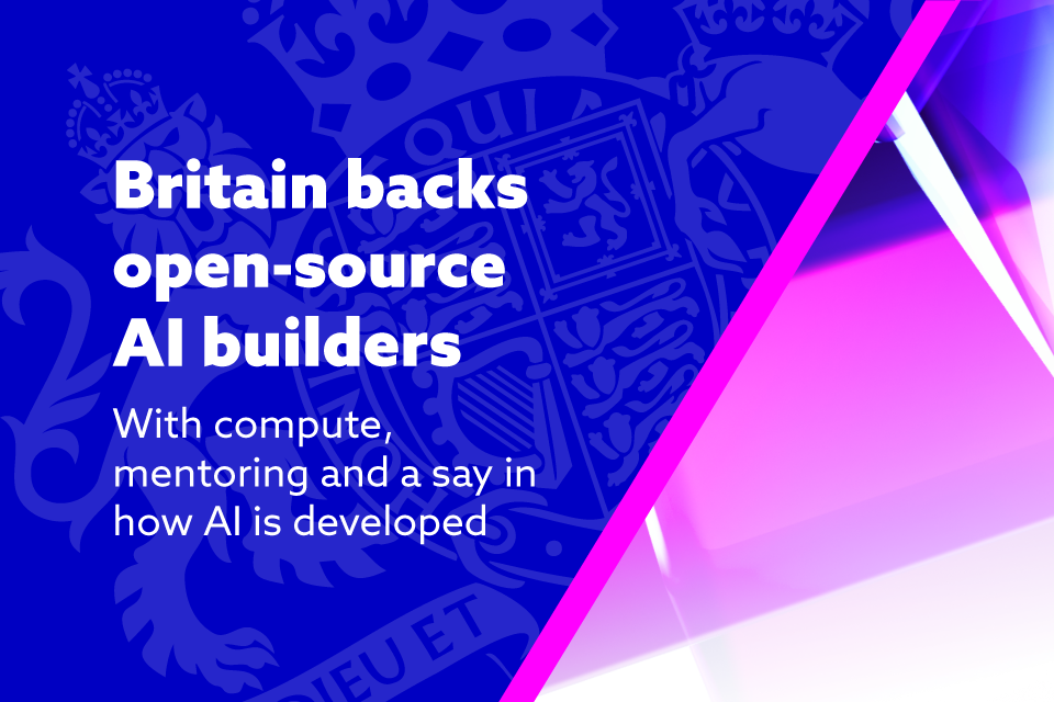 New backing for open-source AI builders, data centre design challenge and robotics partnership