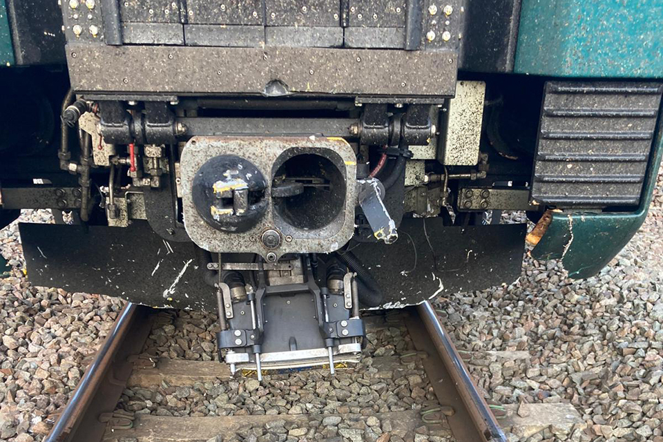 Passenger train collision with equipment at Queens Park