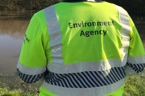 A photo of an Environment Agency officer