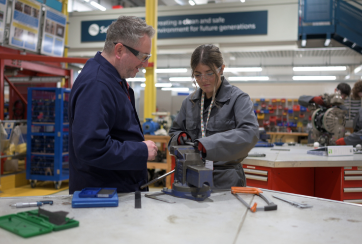 Sellafield Ltd apprentice in training