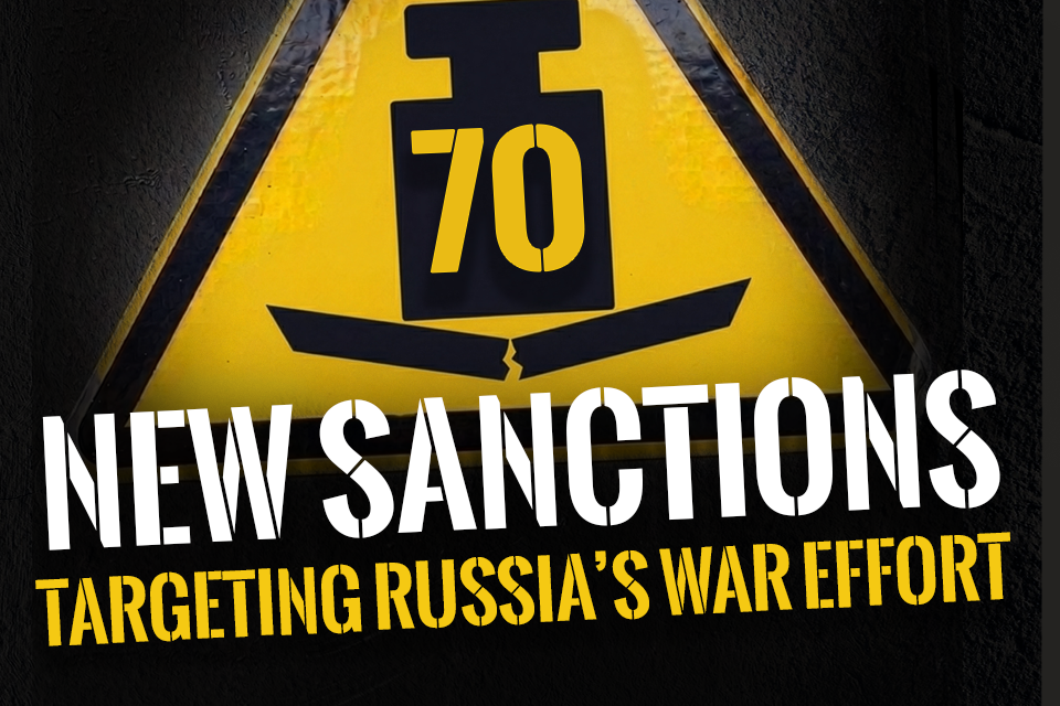 UK clamps down on shady networks supplying Putin’s illegal war with new sanctions package