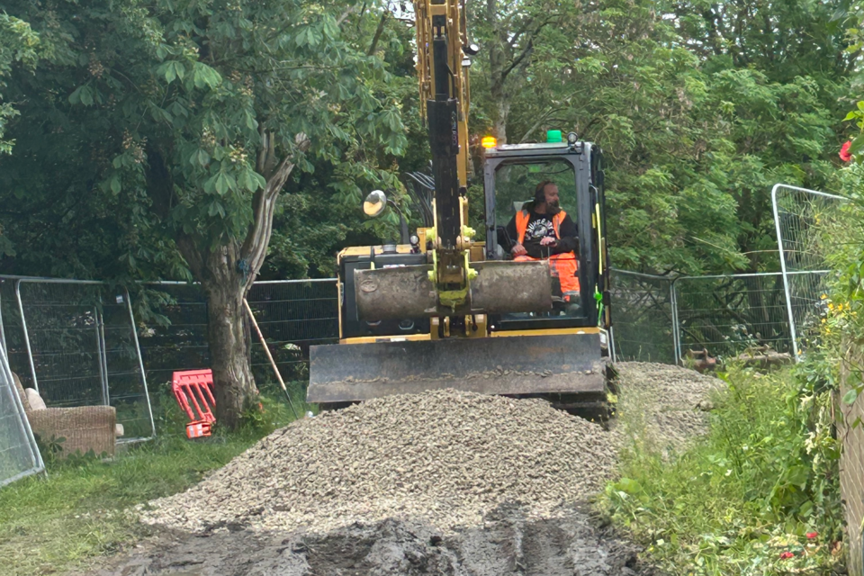 Coal mining ground collapse made safe