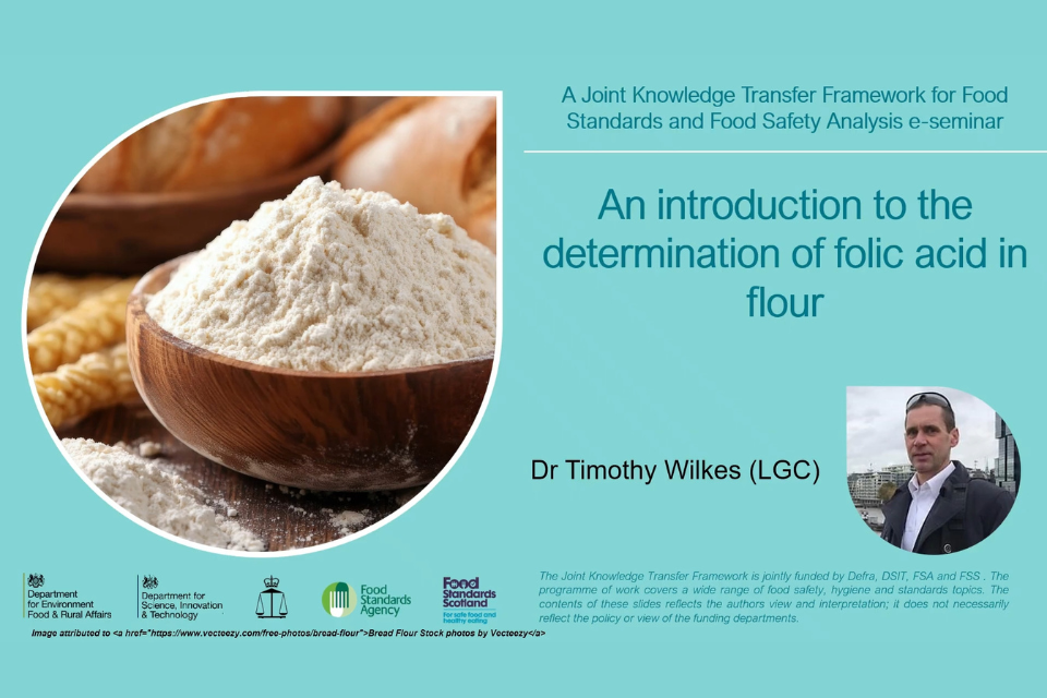 E seminar: The determination of folic acid in flour
