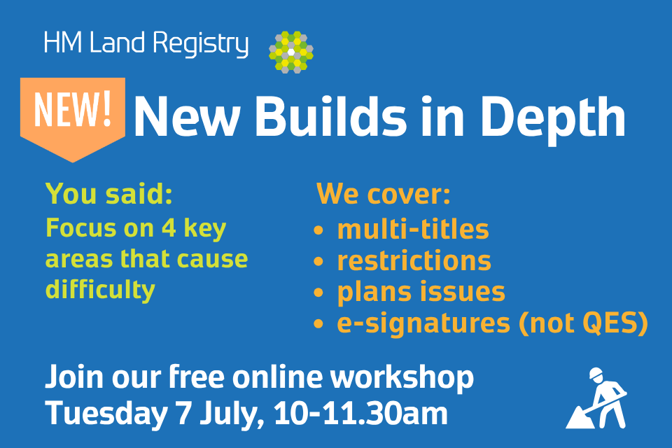 HM Land Registry expands new build training with in-depth workshop