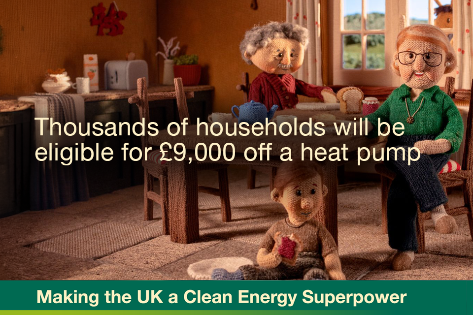 Thousands of homes will be eligible for £9,000 off a heat pump