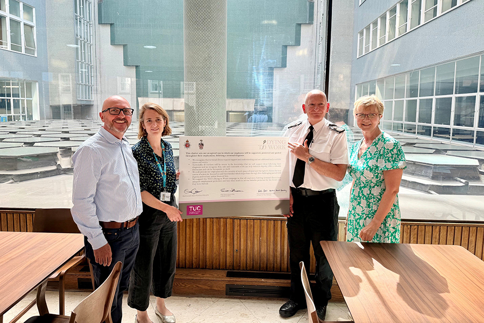 CNC commit to TUC’s Dying to Work Charter