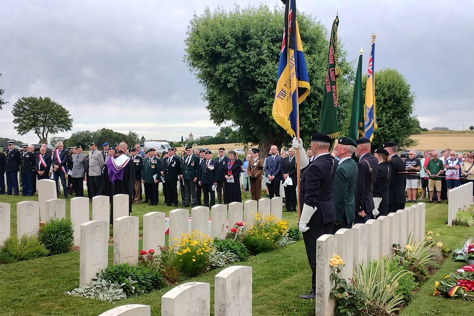 World War One soldier laid to rest on the eve of the 110th anniversary of the Battle of the Somme