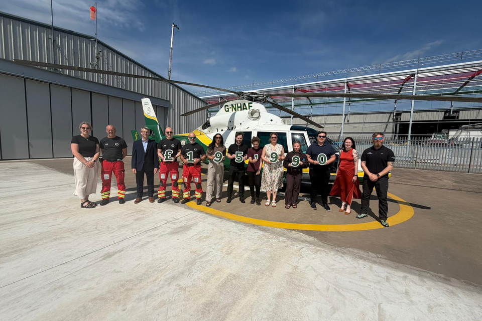 Sellafield funding helps deliver life-saving air ambulance missions across West Cumbria