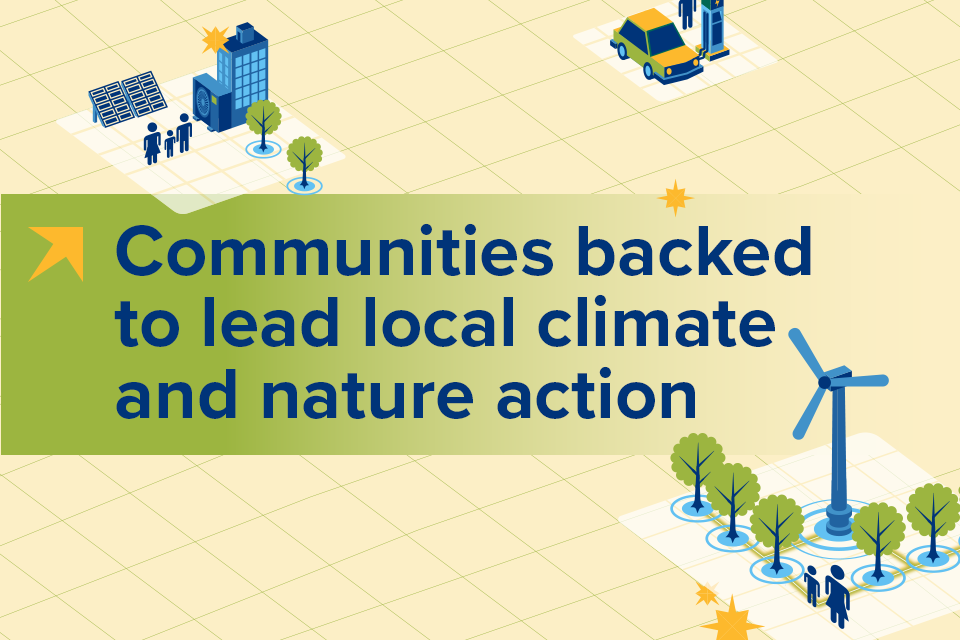 Communities backed to lead local climate and nature action