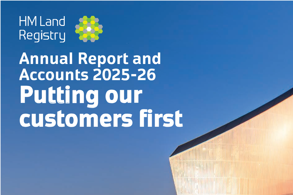 HM Land Registry reports strong progress for customers