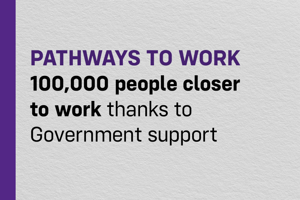 100,000 people closer to work thanks to Government support