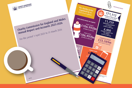 Illustration of annual report cover