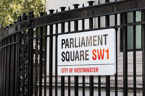 Parliament square street sign