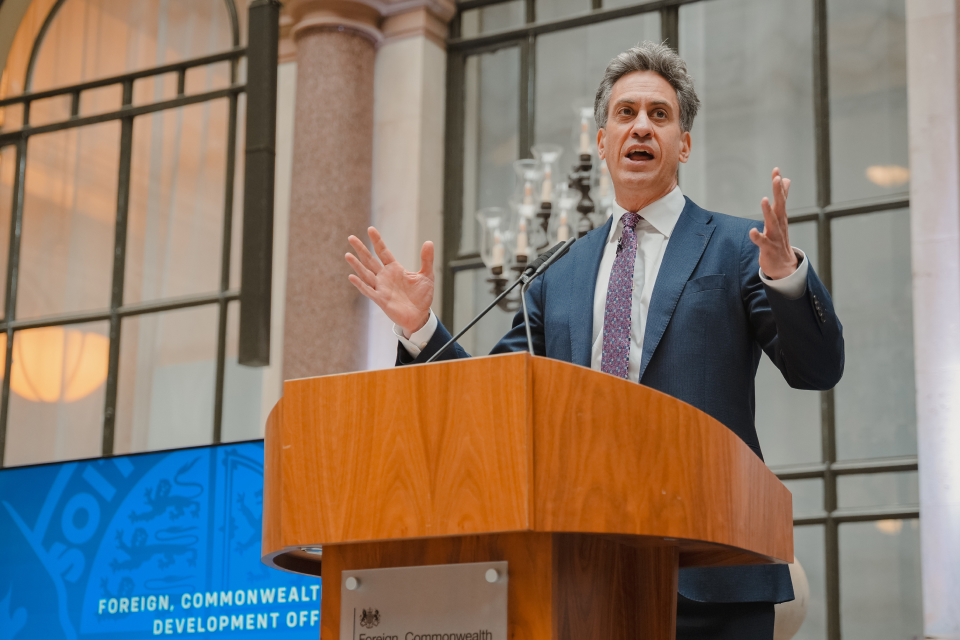 Foreign Secretary Ed Miliband