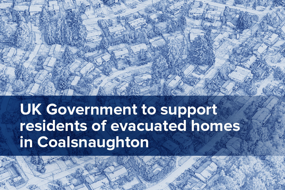 Government to support evacuated residents in Coalsnaughton