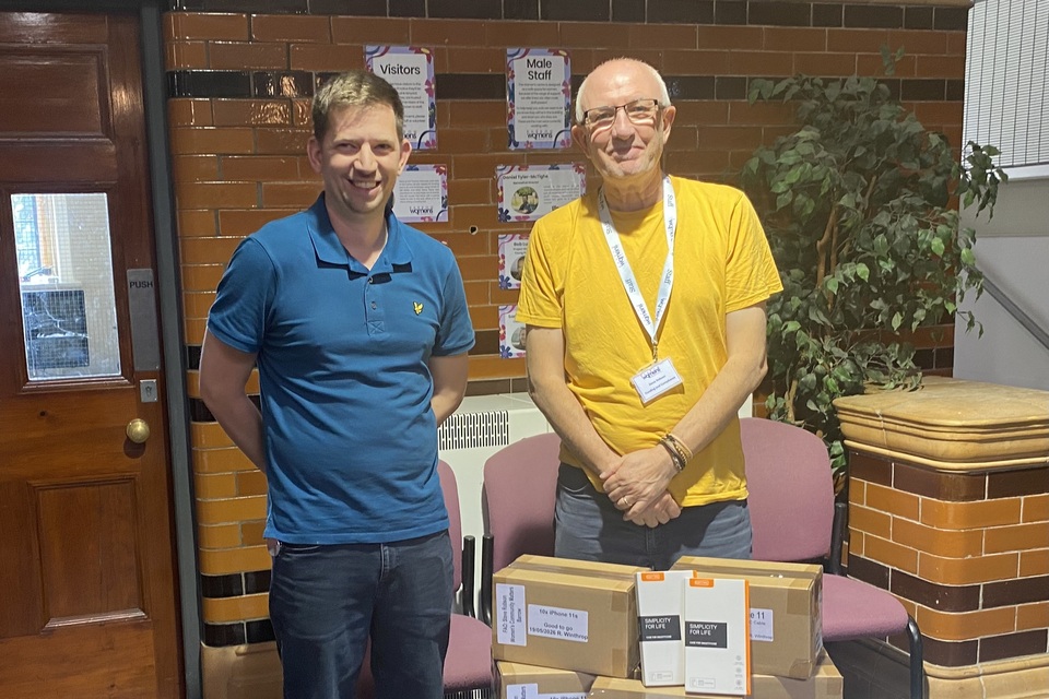 NDA staff and community partners involved in donating surplus technology