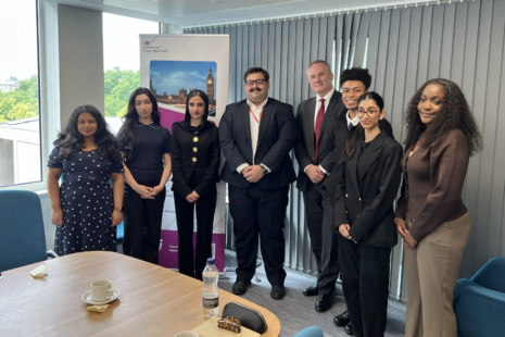 Government Legal Department Treasury Solicitor and Permanent Secretary Doug Wilson KC (Hon) meets Diversity Summer Scheme Students