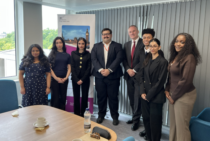 Government Legal Department Treasury Solicitor and Permanent Secretary Doug Wilson KC (Hon) meets Diversity Summer Scheme Students