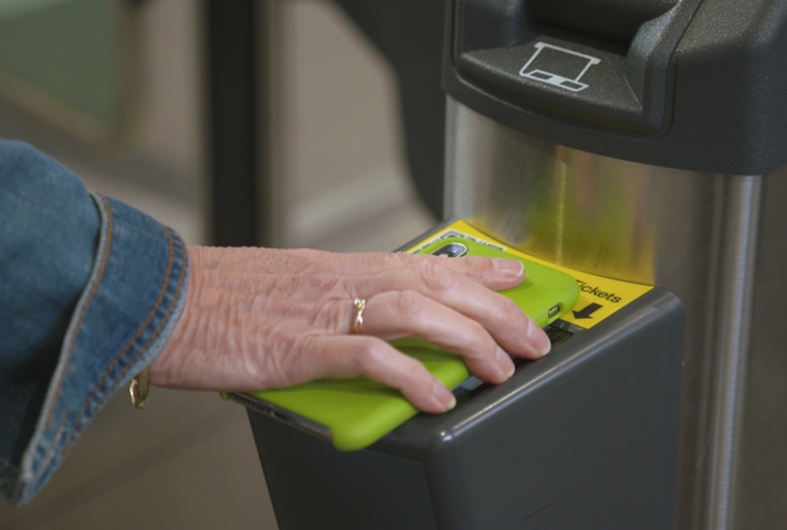 Contactless rail ticket