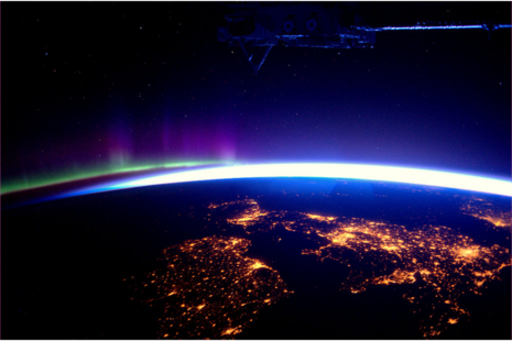 The UK and Ireland taken from the International Space Station. Credit: ESA