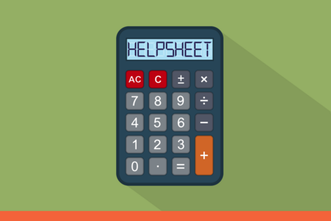 calculator image with 'factsheet' text