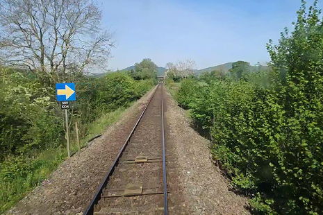 The block marker involved (courtesy of Network Rail).